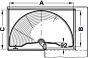 Set Halvemaan draaibodems Arena Classic - Wit-Zilver Mat - Kastbr. 1000 mm