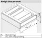 Spoelbaklade Blum Legrabox M - Inbouwhoogte: 10.4 cm - Zelfbouwpakket