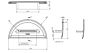 Meubelgreep Halve Maan - Zwart Mat - 140 x 70 x 28,1 mm