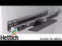 Effortlessly toolless: Assembly Push to open Silent for Quadro V6 4D drawer runners