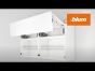 How to assemble electrical motion support system SERVO-DRIVE for AVENTOS top? | Blum