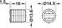 Magneetsluiting - Trekkracht: 2.5 tot 3.5 kg - Twee kleuren - Inboor: ø 13.6 mm