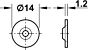 Magneetsluiting - Trekkracht: 2.5 tot 3.5 kg - Twee kleuren - Inboor: ø 13.6 mm/Diepte: 16 mm