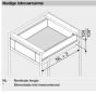Voorgemonteerd  Binnenlade - Legrabox M - Inbouwhoogte: 10.4 cm