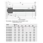 Hettich KA 5740 Draaischuifdeur-beslag - Lengte: 300 t/m 700 mm
