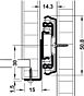 Kogelgeleider 3301 bodemmontage - 60kg - 300 t/m 700 mm 