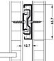 Kogelgeleiders - Push to Open - 3832TR - Vol Uittrekbaar - 500 mm - 45 kg