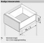 Blum Legrabox C  - Inbouwhoogte: 19.3 cm - Zelfbouwpakket