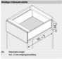 Blum Legrabox K  - Inbouwhoogte: 14.4 cm - Zelfbouwpakket
