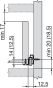 Blum Rolgeleider - Enkel Uittrekbaar - Wit - 25 kg - 550 mm