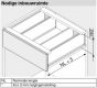 Spoelbaklade Blum Legrabox C - Inbouwhoogte: 19.3 cm - Zelfbouwpakket