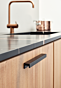 Meubelgreep - Aluminium - Zwart Geborsteld - Drie Lengtes: 45, 190, 350 mm