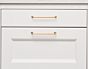 Meubelgreep - Goud Mat - Greepdikte: 7 mm - Lengte: 174 mm