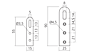 Langwerpige Kastophanger - 2 Lengtes: 55, 90 mm