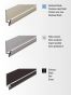 Greeplijst Mambo 2 - Aluminium - Infreesprofiel - RVS Look - Lengte: 2500 mm