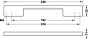 Meubelgreep - High-Tech - Materiaal: Durocarbon - Antraciet - Lengte: 240 mm