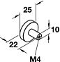 Knop Rond RVS - Twee Maten - ø 25 en 32 mm