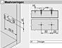 Blum Montageplaat - Lineair - Met excenterschroef - 3 mm