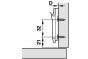 Salice Montageplaat - Lineair - 0 mm standaard
