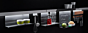 Linero Mosaiq Memo Bord - Kleuren: Titanium / Grafiet Zwart