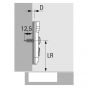 Hettich Sensys Kruismontageplaat + Spaanplaatschroeven - Afstand: 0 en 1.5 en 3 en 5 mm
