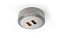 Ring voor USB lader type Subby - Opbouw - Zwart en RVS Look