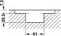 Onzichtbaar Scharnier - 40/60 kg - RVS - Lengte: 8.9 cm