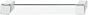 Meubelgreep - Kunststof - Transparant - Sokkel: Wit - Lengte: 150 mm