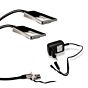 Set Flexibele Bed-lampen + Voeding - Area Light - Kunststof-RVS - Zwart