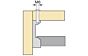 Buishouder + schroef M6 - Voor onder legplank - Zwart - Voor Roede 30x 14/15 mm