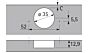 Hettich Sensys - Inliggend - 110° - Tip-On