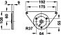 Tafelpoot, cilindrisch - Zilver-Grijs - Ø 80 mm - Hoogte: 710 mm - 1 Stuk