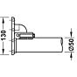 Tafelpoot Inklapbaar - Wit Mat - Hoogte: 700+30 mm - ø 50 mm - 4 stuks