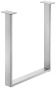 Tafelonderstel - U-Vorm - Wit Aluminium RAL 9006 - 720 x 600 mm - Profiel: 60 of 80 mm 
