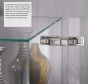 Blum Cristallo Montageplaat voor Glazen Vitrinekasten en Spiegelkasten