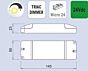 Voeding 30W type SLD30/24R - Dimbaar - 24 V