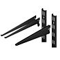 Wandrail dubbel - Vijf Lengtes: 495 mm t/m 1995 mm - Zwart