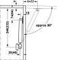 Gasdrukveer - Zwart - Automatische Opening - 50N t/m 200N - Lengte: 247 mm