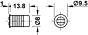 Magneetsluiting - Trekkracht: 2 kg - Zwart - Inboor: ø 8 mm/Diepte: 13.8 mm