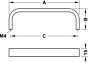 Meubelgreep - Aluminium - Zwart - Greepdikte: 15 mm - Drie Lengtes: 134 t/m 198 mm