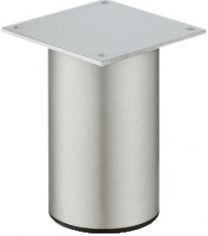 Meubelpoot - Aluminium - RVS Look - Geborsteld - Diameter: 60 mm - 5 Hoogtes: 50, 80, 100, 150, 200 mm