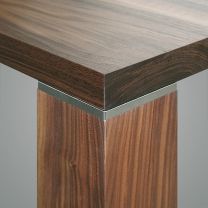 Decoratie-frame, voor tafelpootbevestiging onder het tafelblad - RVS - Drie maten