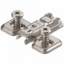 Blum kruismontageplaat - Met Euroschroeven - 0 mm - 28/32
