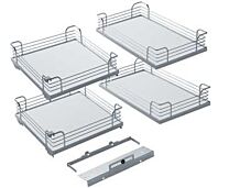 Set plateaus Magic Corner Comfort - Chroom/Wit - Type 1000