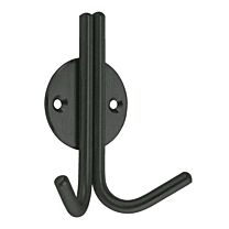 Garderobehaak - RVS Zwart - Hoogte: 100 mm - ø 7 mm