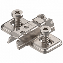 Blum kruismontageplaat  - Met Euroschroeven - 3 mm