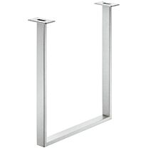 Tafelonderstel - U-Vorm - Wit Aluminium RAL 9006 - 720 x 600 mm - Profiel: 60 of 80 mm 