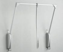 Garderobelift Servetto Achterwandbevestiging - Grijs/Aluminium - 10 kg