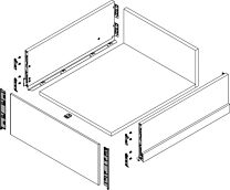 Voorgemonteerd - Grass Nova Pro Scala - Binnenlade - Hoogte: 186 mm