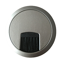 Kabeldoorvoer - Kunststof - ø 60 of 80 mm - RVS kleur - Borstelafdichting